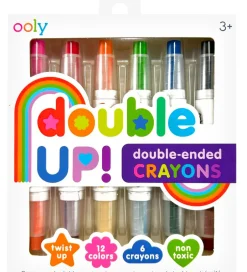 Tuscher Og Farver|Skriveredskaber*Ooly Farver - 6 stk - Double Up Crayon