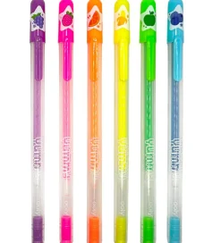 Ooly Kuglepenne m. Frugtduft - Neon - 6 stk - Yummy Yummy