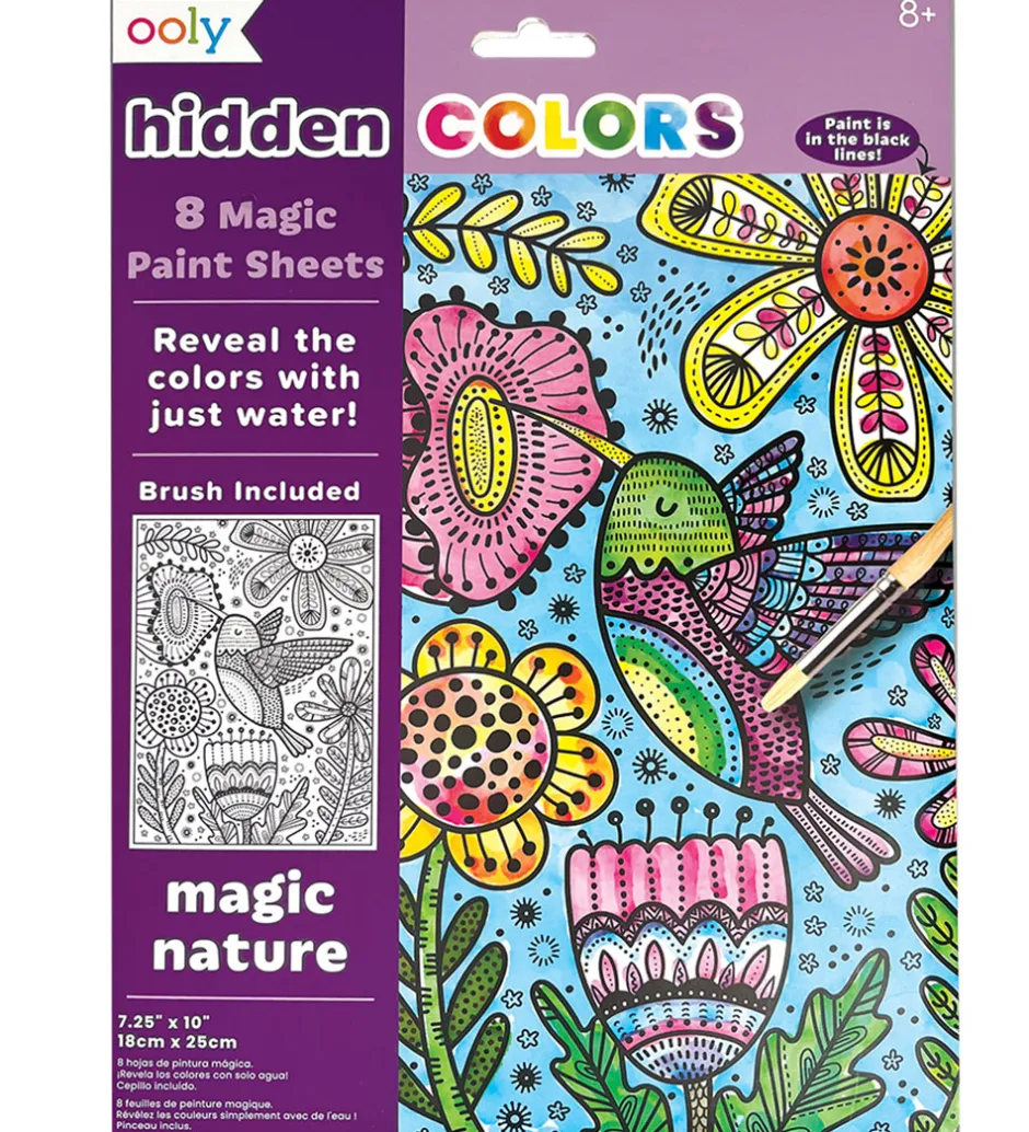 Ooly Magiske Maleark - Hidden Colors - 8 Stk. - Magic Nature