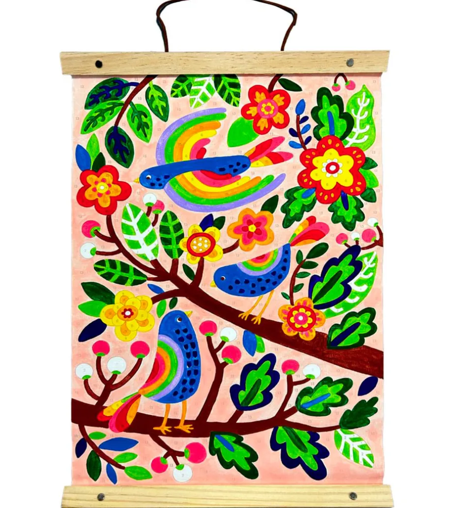 Maling*Ooly Malesæt - Paint By Number Canvas Kit - Blue Birds