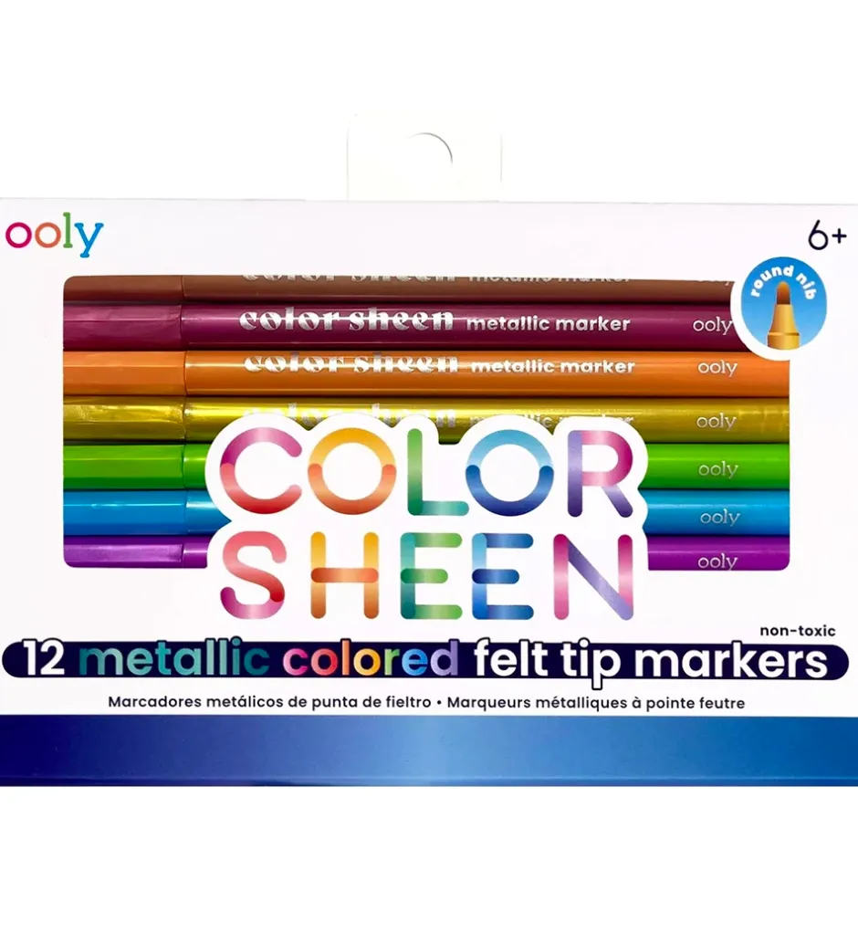 Skriveredskaber*Ooly Tuscher - Color Sheen Metallic - 12 stk