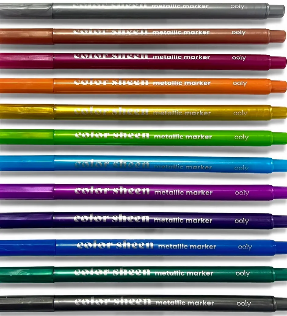 Skriveredskaber*Ooly Tuscher - Color Sheen Metallic - 12 stk