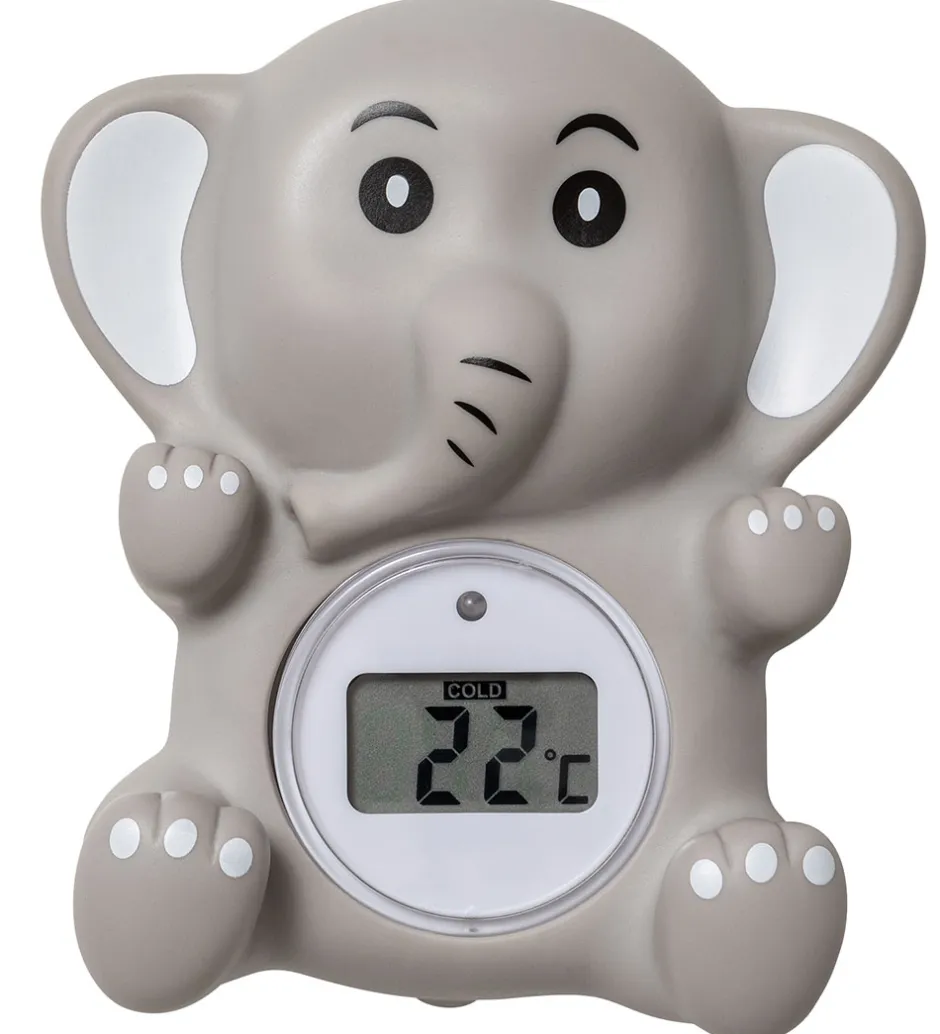 Oopsy Badetermometer - Elefant - Digitalt - Grå
