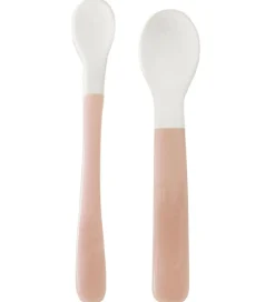 Babyskeer*Oopsy Bløde Skeer - 2-pak - Pink/Hvid