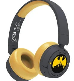 Høretelefoner*OTL Høretelefoner - Batman - On-Ear Junior - Wireless - Sort/Gul