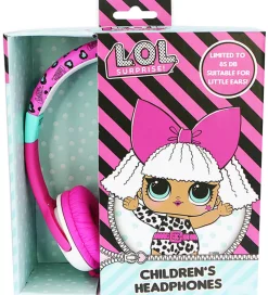 Høretelefoner*OTL Høretelefoner - LOL - On-Ear Junior - Pink/Turkis