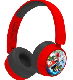 Høretelefoner*OTL Høretelefoner - Mario Kart - On-Ear Junior - Wireless - Rød
