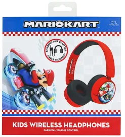 Høretelefoner*OTL Høretelefoner - Mario Kart - On-Ear Junior - Wireless - Rød