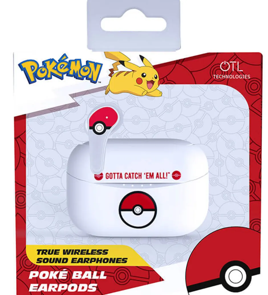 OTL Høretelefoner - Pokemon - TWS - In-Ear - Hvid/Rød