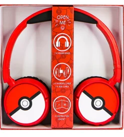 Høretelefoner*OTL Høretelefoner - Pokemon - On-Ear Junior - Wireless - Rød