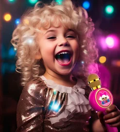 OTL Mikrofon - LED - Karaoke - LOL Surprise - Pink/Guld