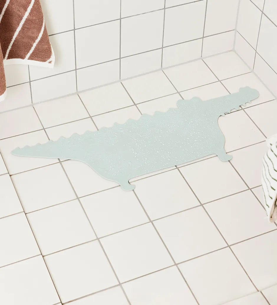 Badekar Og Bademåtter*OYOY Bademåtte - Crocodile Gustav - Pale Mint