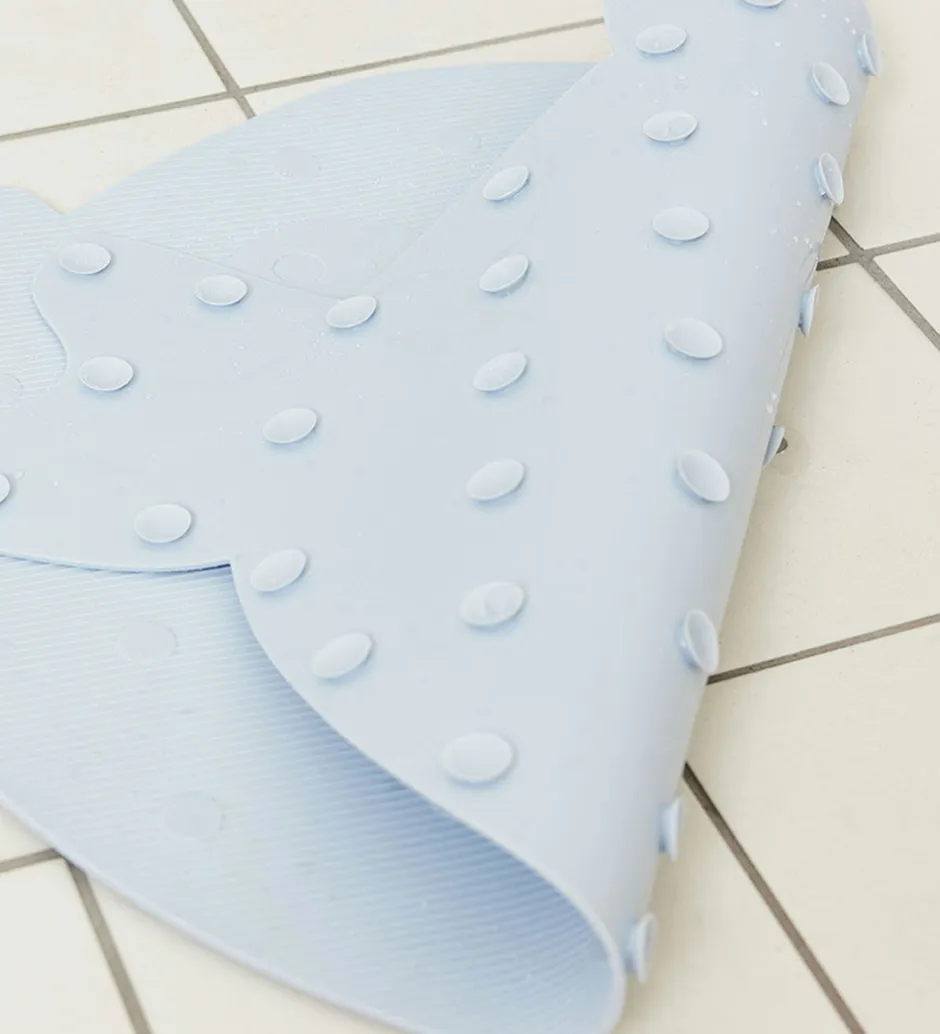 Badekar Og Bademåtter*OYOY Bademåtte - Silikone - Little Finn - Dusty Blue