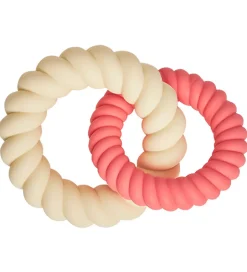Bideringe*OYOY Bideringe - Silikone - Mellow - Cherry Red/Vanilla