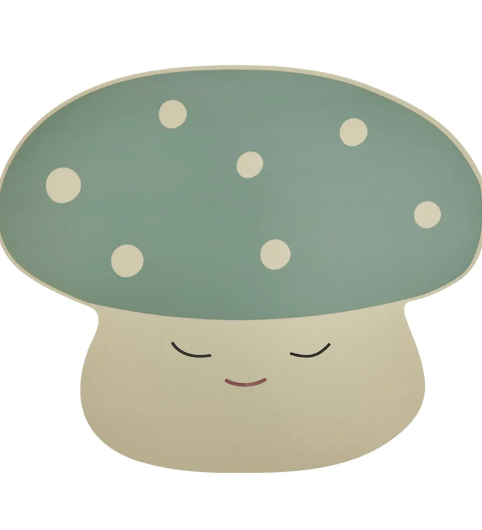 Dækkeservietter*OYOY Dækkeserviet - Mushroom - Off White/Pale Green
