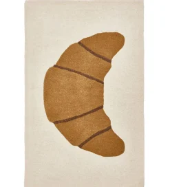 OYOY Gulvtæppe - 120x75 cm - Brun m. Croissant