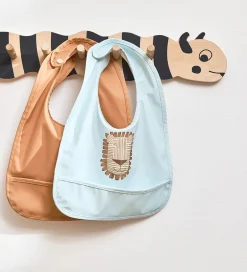 Hagesmække*OYOY Hagesmække - 2-pak - Lobo Lion - Caramel/Ice Blue