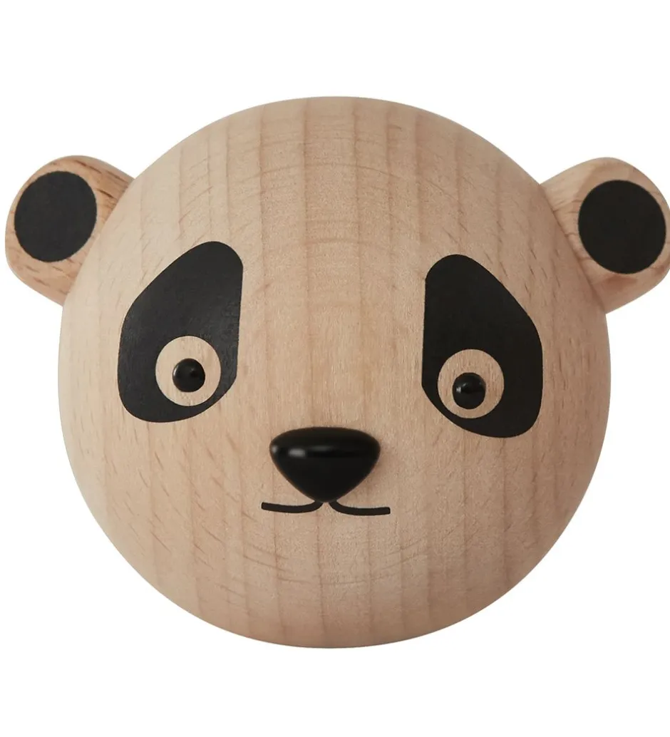 OYOY Knage - 4x4x4 cm - Mini - Panda - Natur