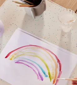 OYOY Kreativitetsmåtte - Silikone - Confetti - Off White