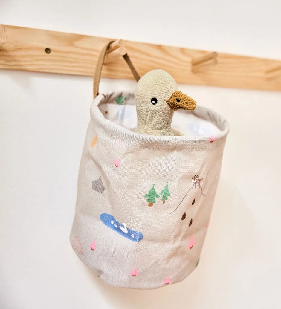 OYOY Opbevaringskurve - 2-pak - Deer & Duck - Small - Beige