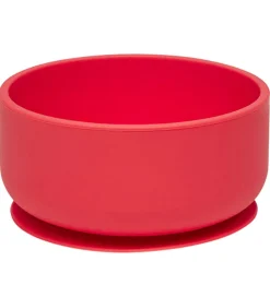 OYOY Skål - Enkei Suction - Silikone - Cherry Red