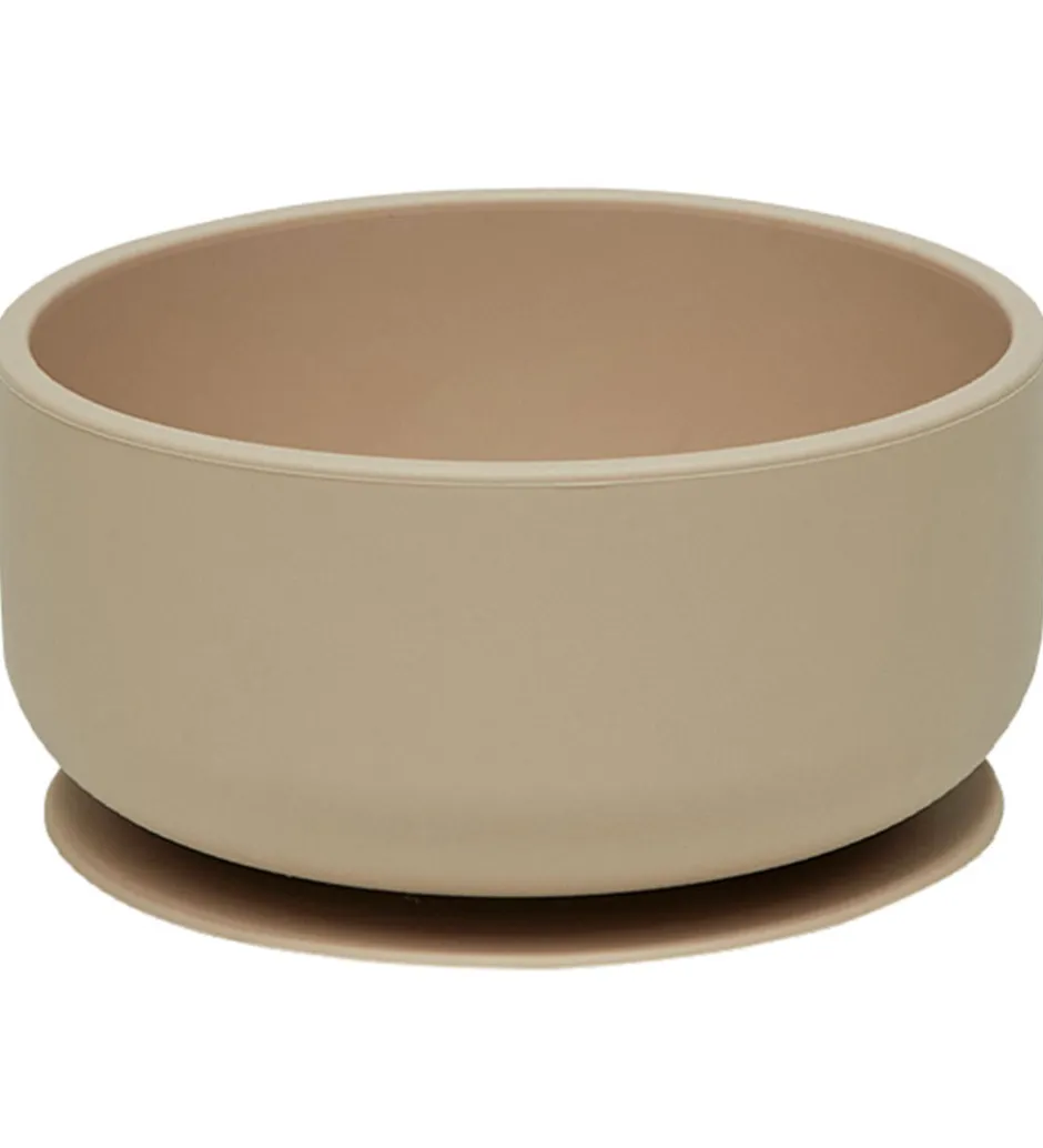 Skåle*OYOY Skål - Enkei Suction - Silikone - Beige