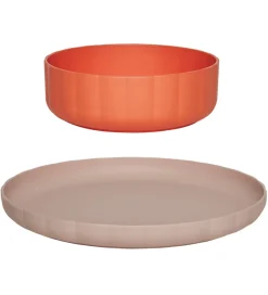 Tallerkener|Spisesæt*OYOY Spisesæt - Bioplast - 2 dele - Pullo - Rose/Apricot