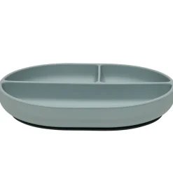 OYOY Tallerken - Enkei Suction - Silikone - Dusty Blue