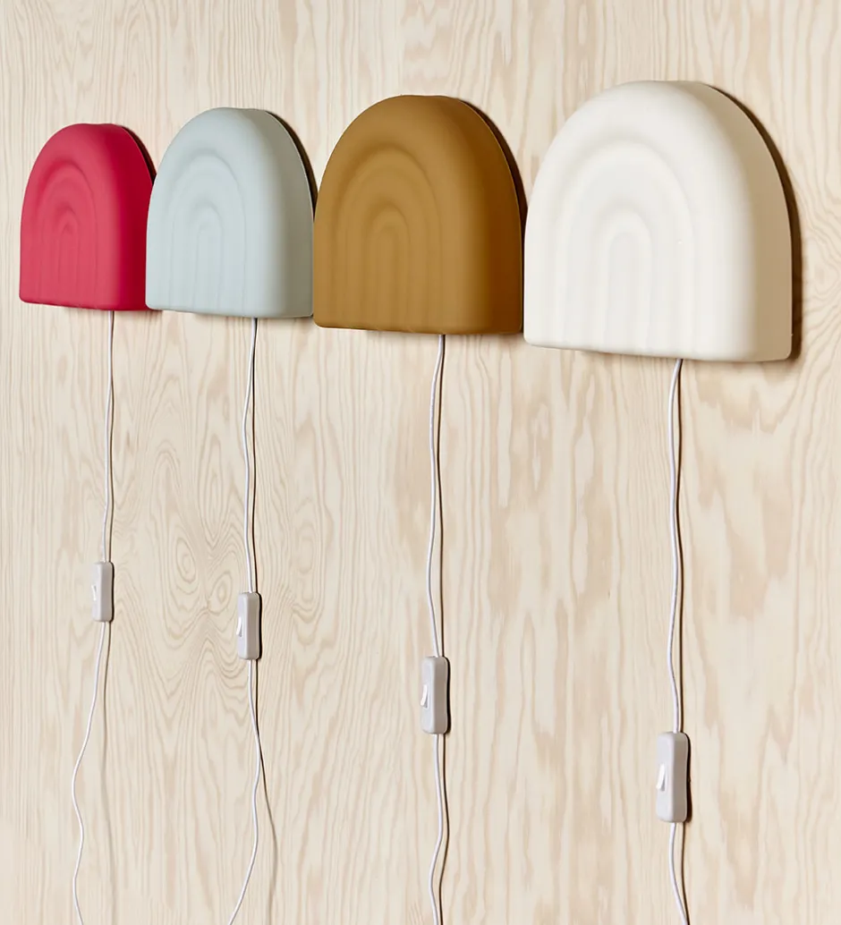 Væglamper|Lamper*OYOY Væglampe - Rainbow - 24x19x6,5 cm - Pale Blue