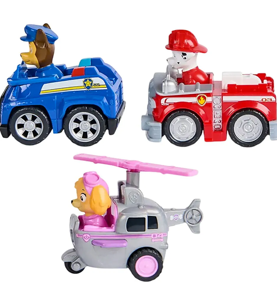 Biler, Tog Og Køretøjer*Paw Patrol Biler - Core Rescue Racer - 3-pak