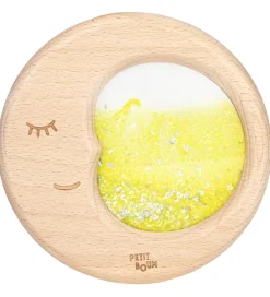 Trælegetøj|Aktivitetslegetøj*Petit Boum Sanselegetøj - Træ - Flow Moon - Gul