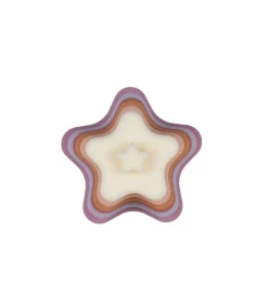 Stablelegetøj*Petit Monkey Stabletårn Stjerner - Silikone - Lilla/Rosa Mix