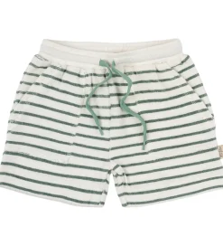 Shorts Og Knickers*Petit Piao Sweatshorts - Frotté - Pocket - Off white/green