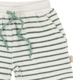 Shorts Og Knickers*Petit Piao Sweatshorts - Frotté - Pocket - Off white/green