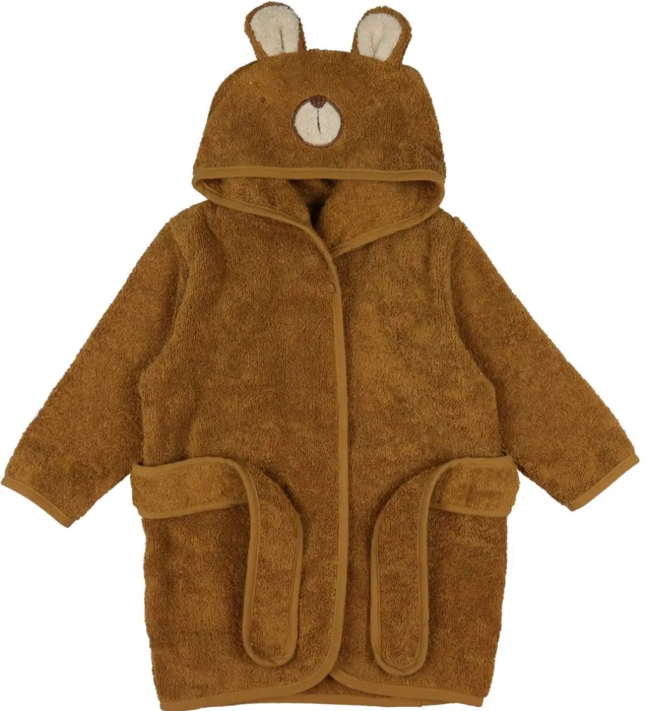 Badekåber*Pippi Baby Badekåbe - Almond m. Bjørn