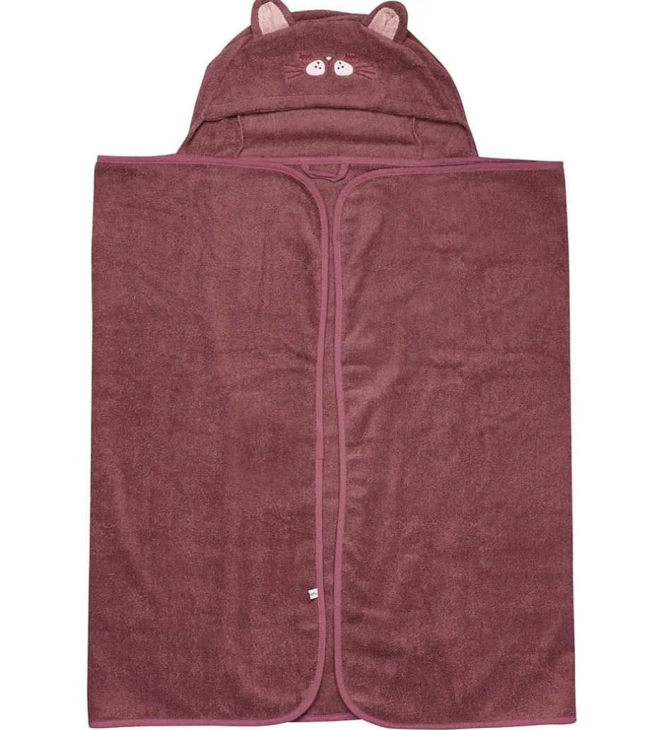 Babyhåndklæde- Og Poncho|Håndklæder*Pippi Baby håndklæde - 70x120 cm - Old Rose