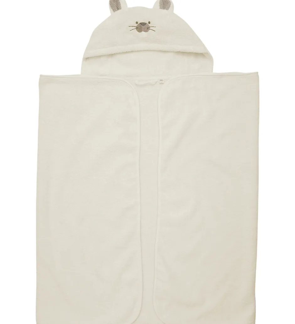 Babyhåndklæde- Og Poncho|Håndklæder*Pippi Baby håndklæde - 70x120 cm - Egret