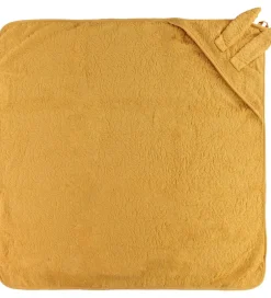 Babyhåndklæde- Og Poncho*Pippi Baby håndklæde - 83x83 cm - Mineral Yellow