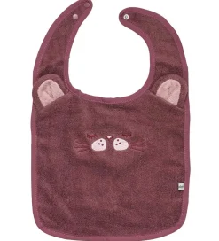 Pippi Baby Pippi Hagesmæk - Frotté - Rose Brown m. Kat