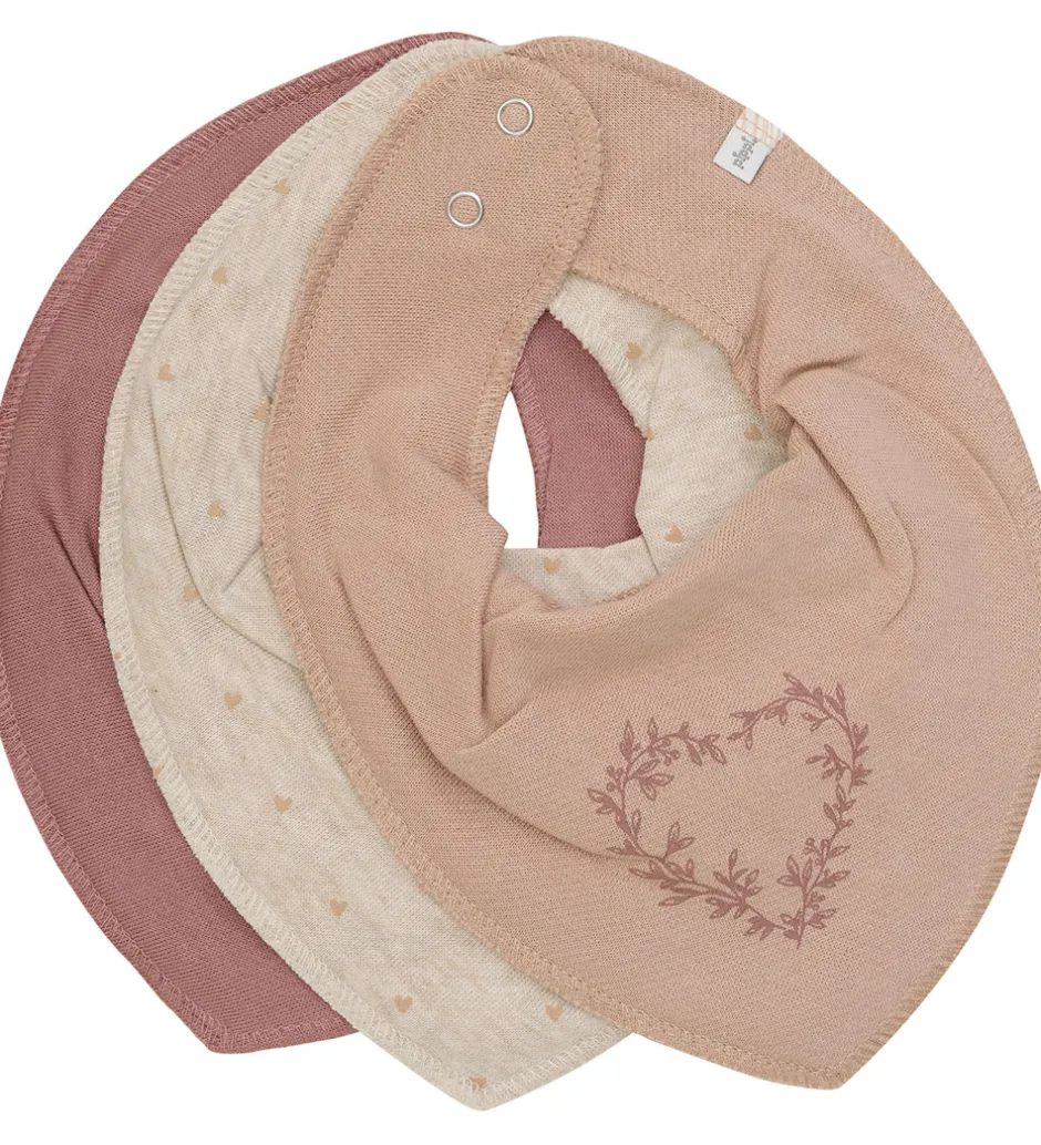Savlesmække*Pippi Baby Pippi Savlesmække - Spids - 3-pak - Burlwood