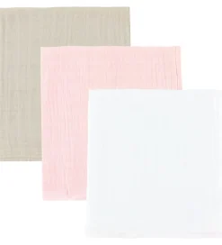 Pippi Baby Pippi Stofbleer - 3-pak - 65x65 cm - Veiled Rose