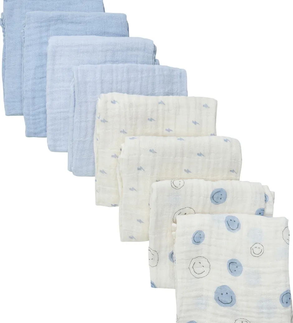 Pippi Baby Pippi Stofbleer - 8-pak - 65x65 cm - Celestial Blue