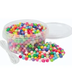 Playbox Perler - Små Glimmer Perler - 6 mm - 700 Stk