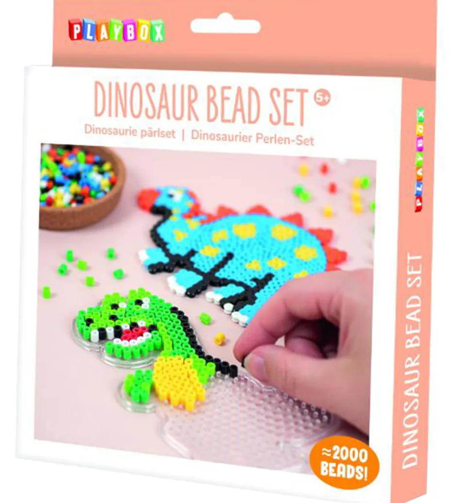 Perler|Kreativ Leg*Playbox Perlesæt - 2000 stk. - Dinosaurer