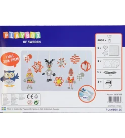 Perler*Playbox Perlesæt - 4000 stk. - Julepynt