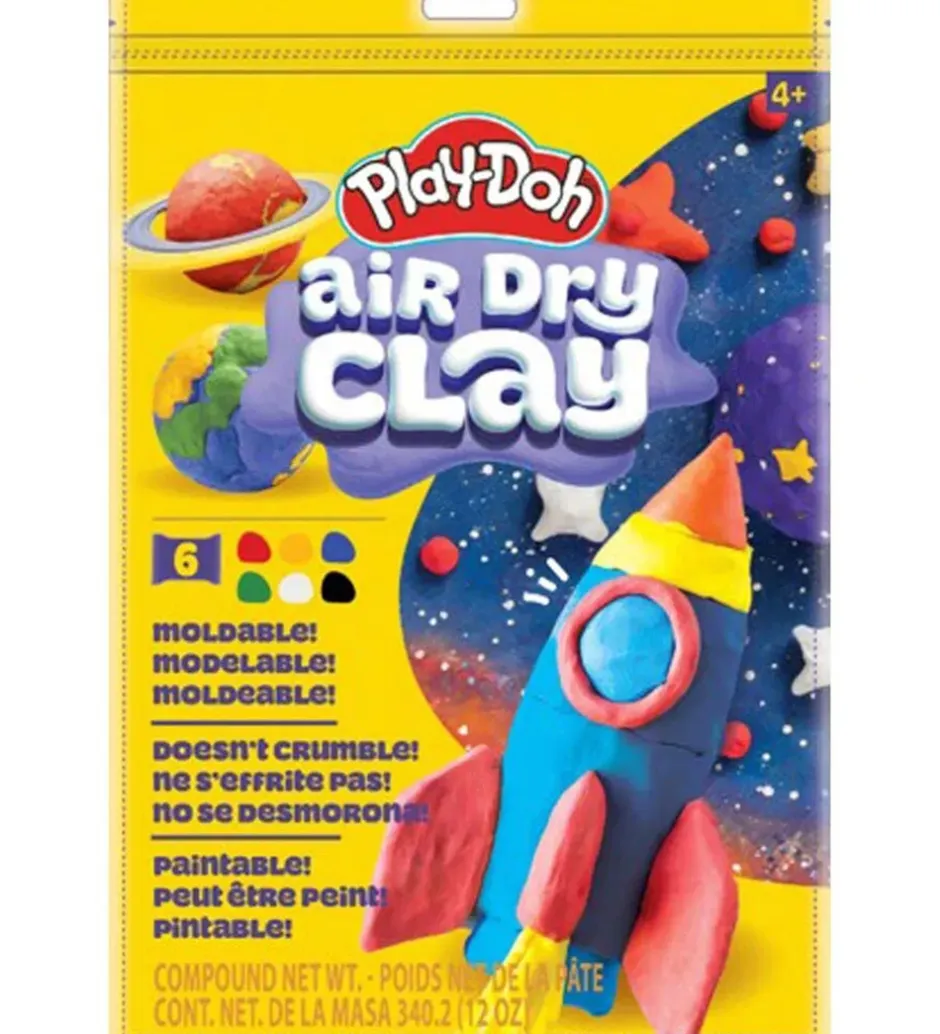 Modellervoks*Play-Doh Modellervoks - Air Dry Clay - Multi Color Bag - 340g