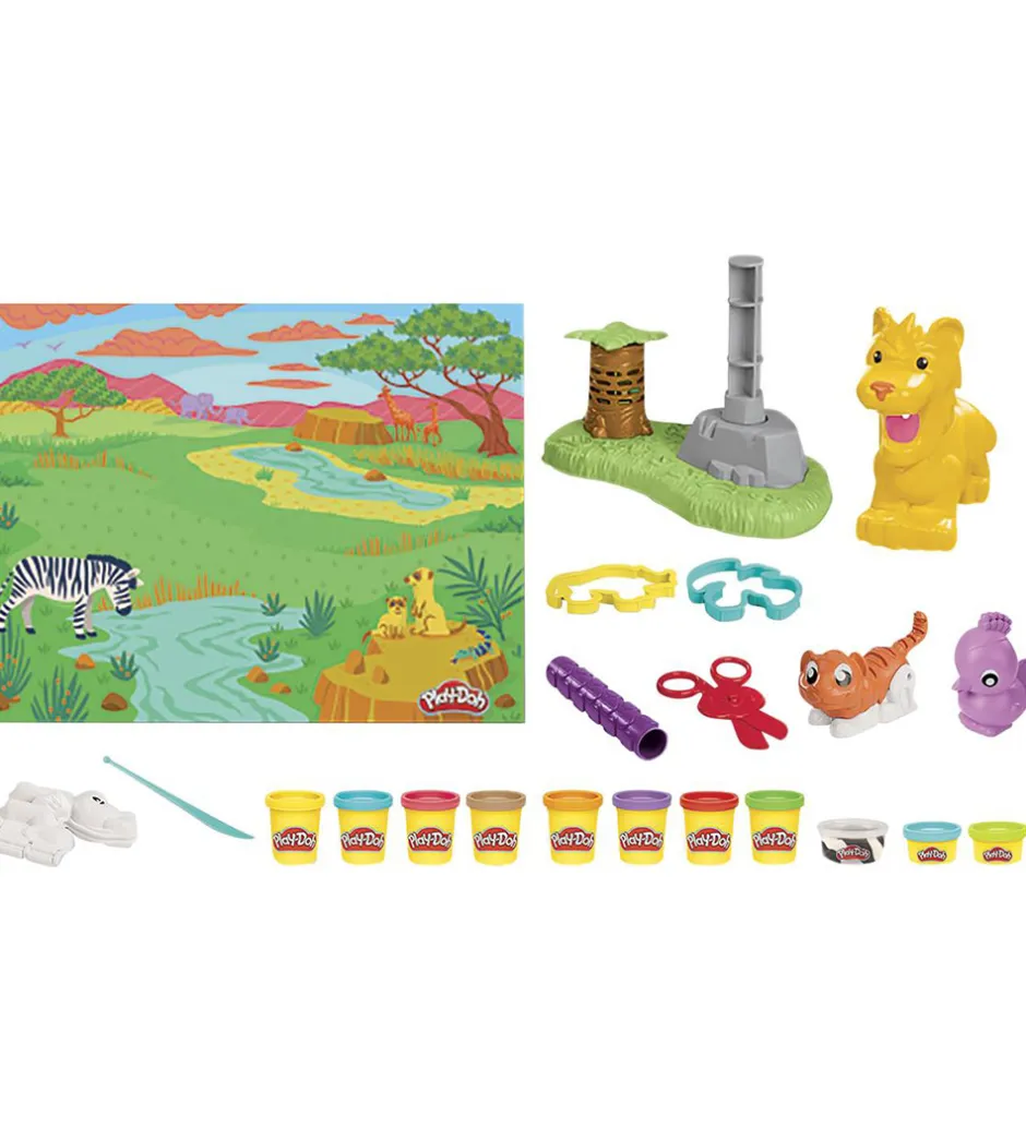 Modellervoks*Play-Doh Modellervoks - Growin' Mane Lion And Friends
