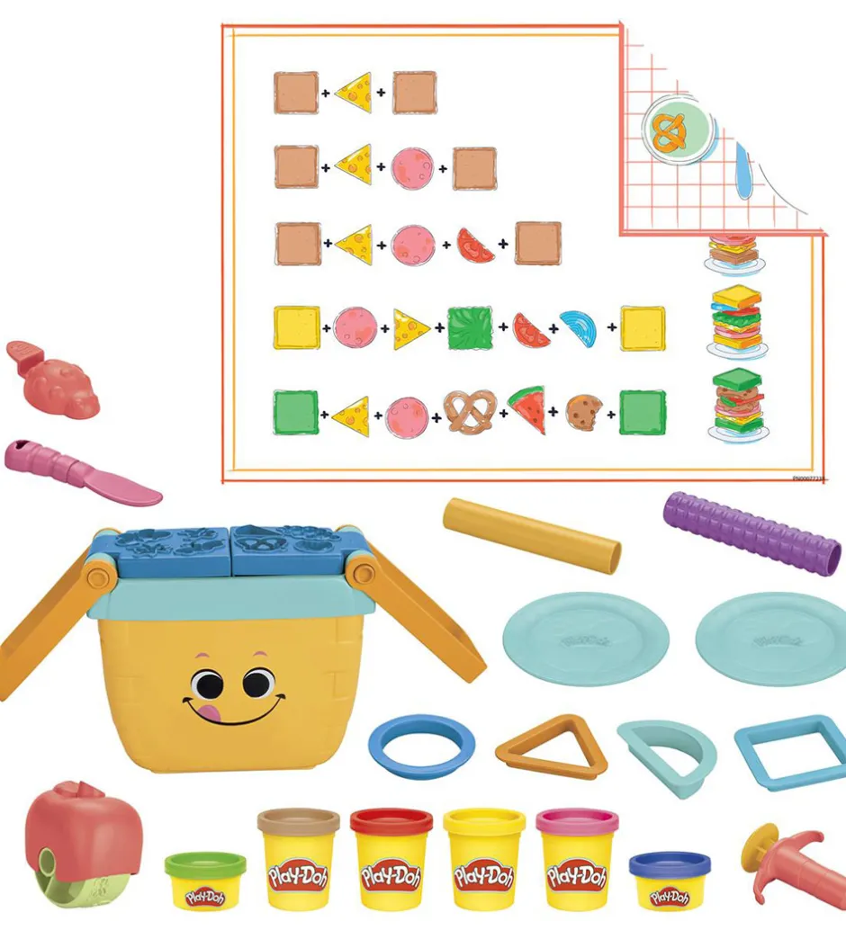 Modellervoks*Play-Doh Modellervoks - Picnic Shapes - Starter Set