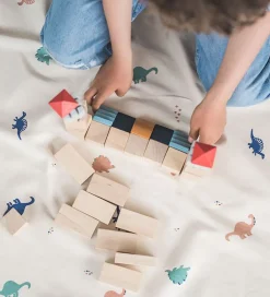 Legetæpper Og Legegulve|Opbevaringstæpper*Play&Go Legetøjstæppe - Ø140 - Dino