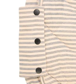 Legetæpper Og Legegulve|Tæpper*Play&Go Legetøjstæppe - Ø120 cm - Soft Organic - Stripes Blue